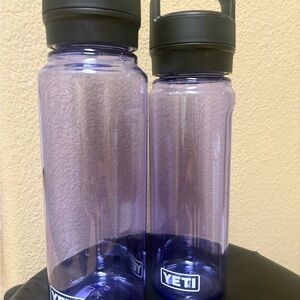 YETI set of 2 Purple Water Bottles NWOT